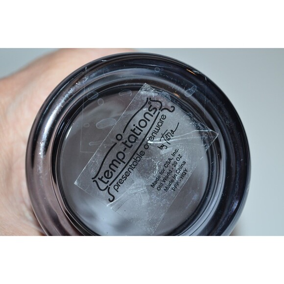 Temp-tations Tea Glass 20 Ounce Old World Etched Design Tara replacement smokey - Picture 5 of 6
